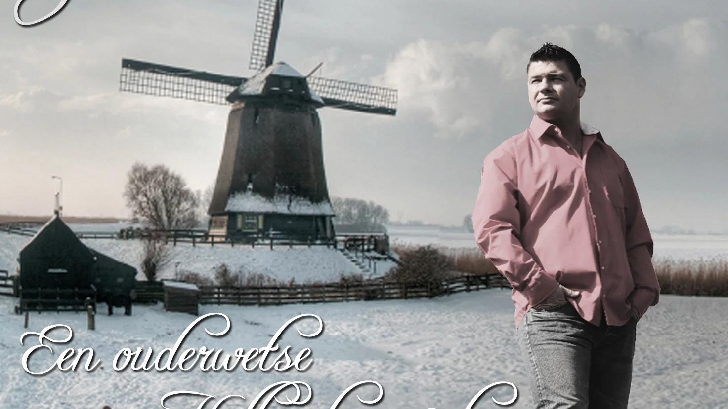 Een ouwerwetse Hollandse winter background