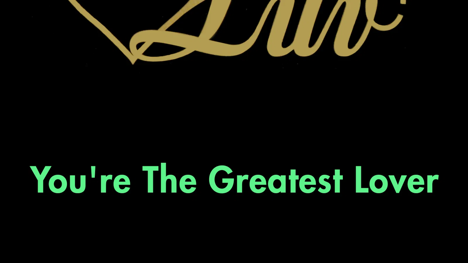 You're The Greatest Lover (Matt Pop Remix) background