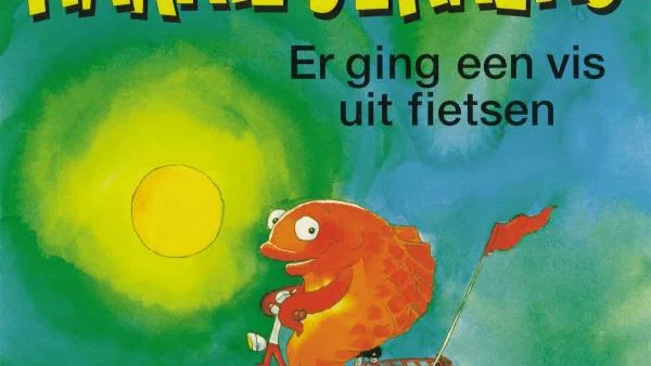 Er Ging Een Vis Uit Fietsen background