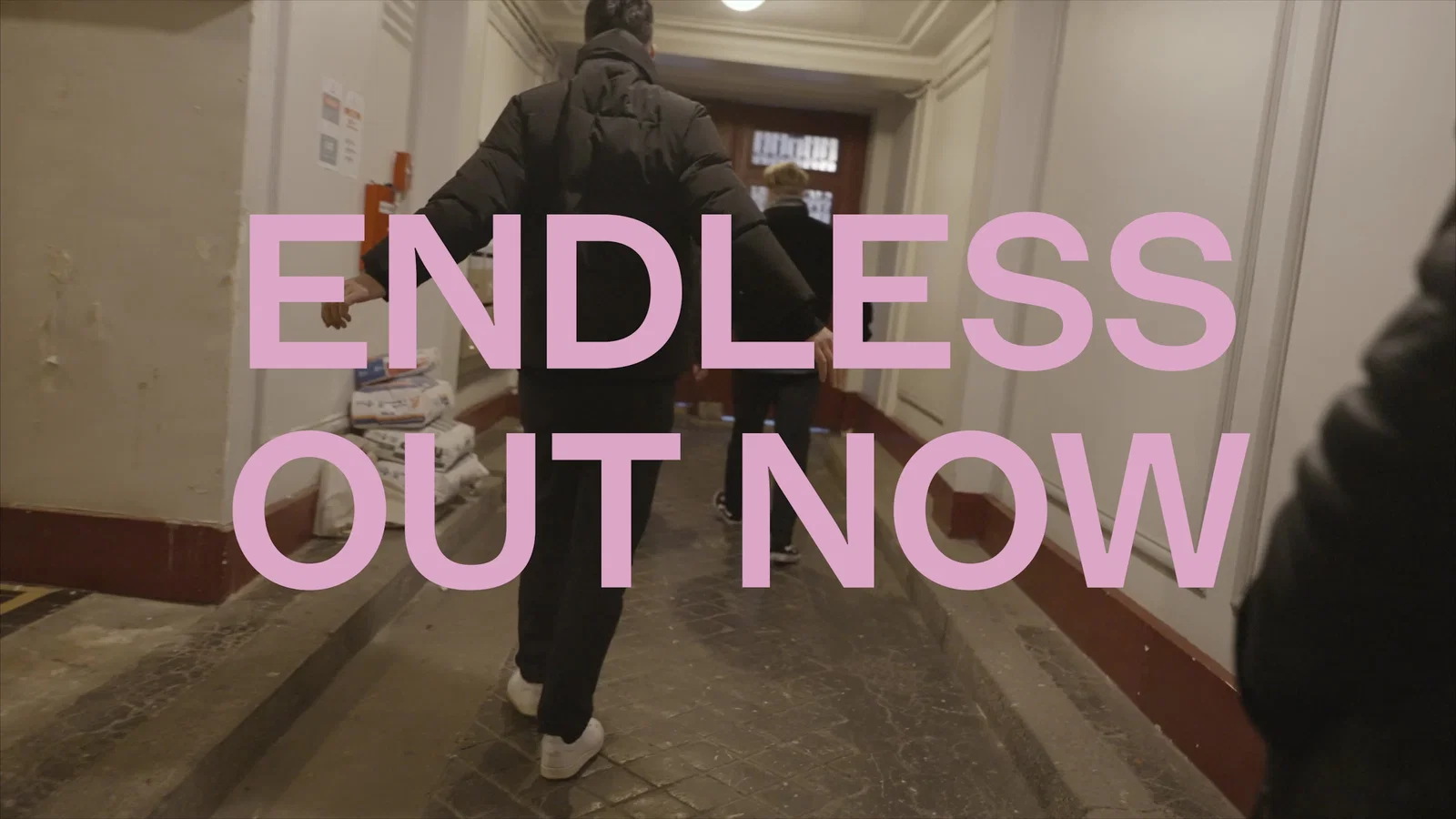 Endless in the studio background