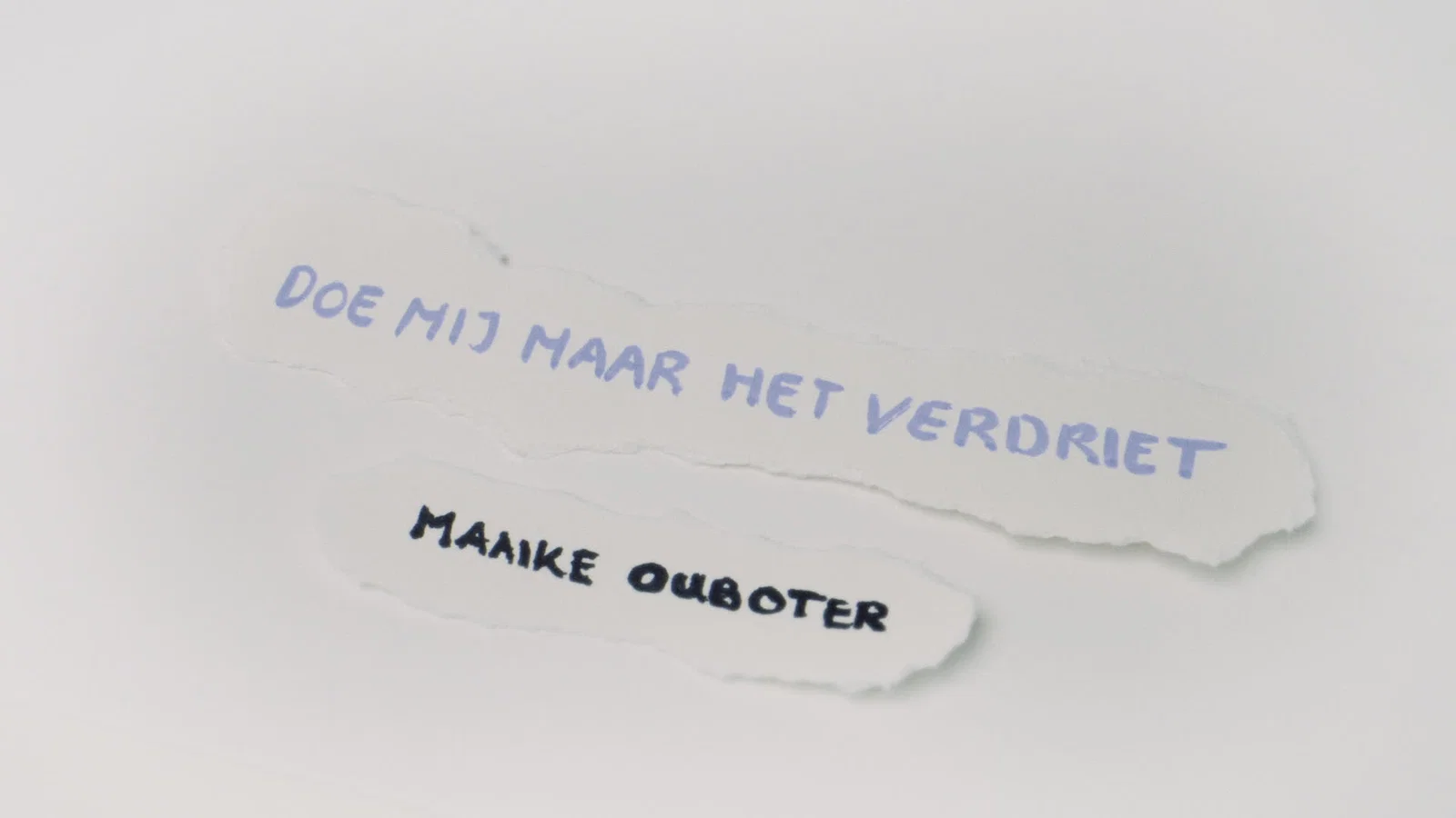 Doe Mij Maar Het Verdriet - Lyric Video background