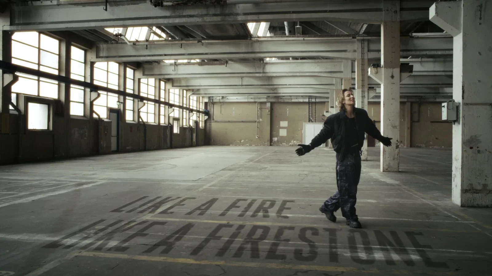 Firestone - Lyric Video background