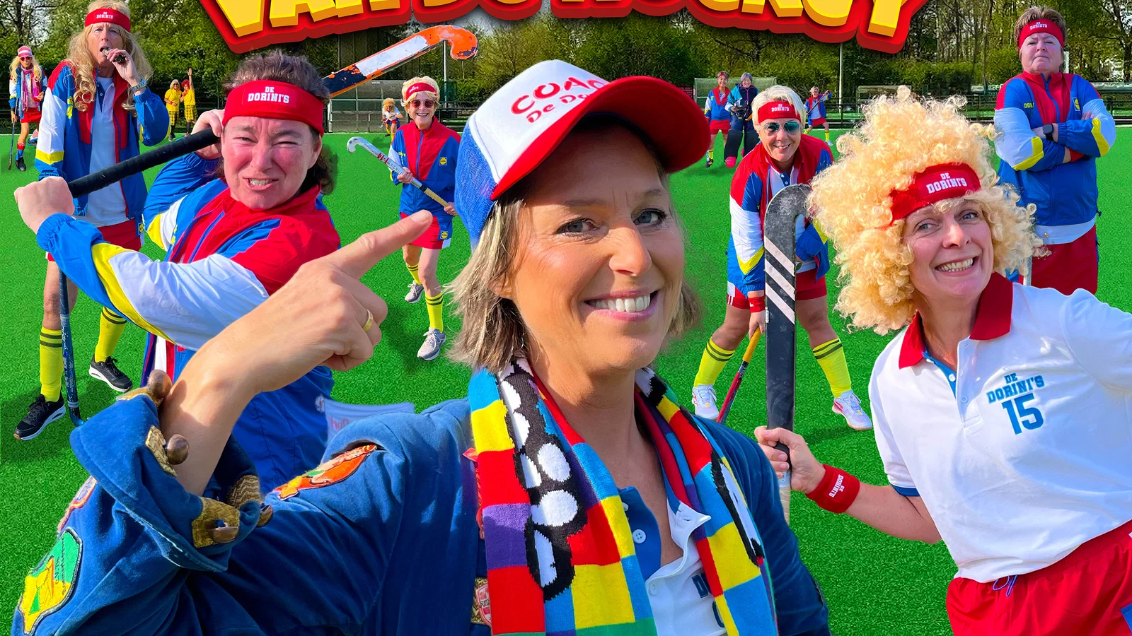 De Meisjes van de Hockey background