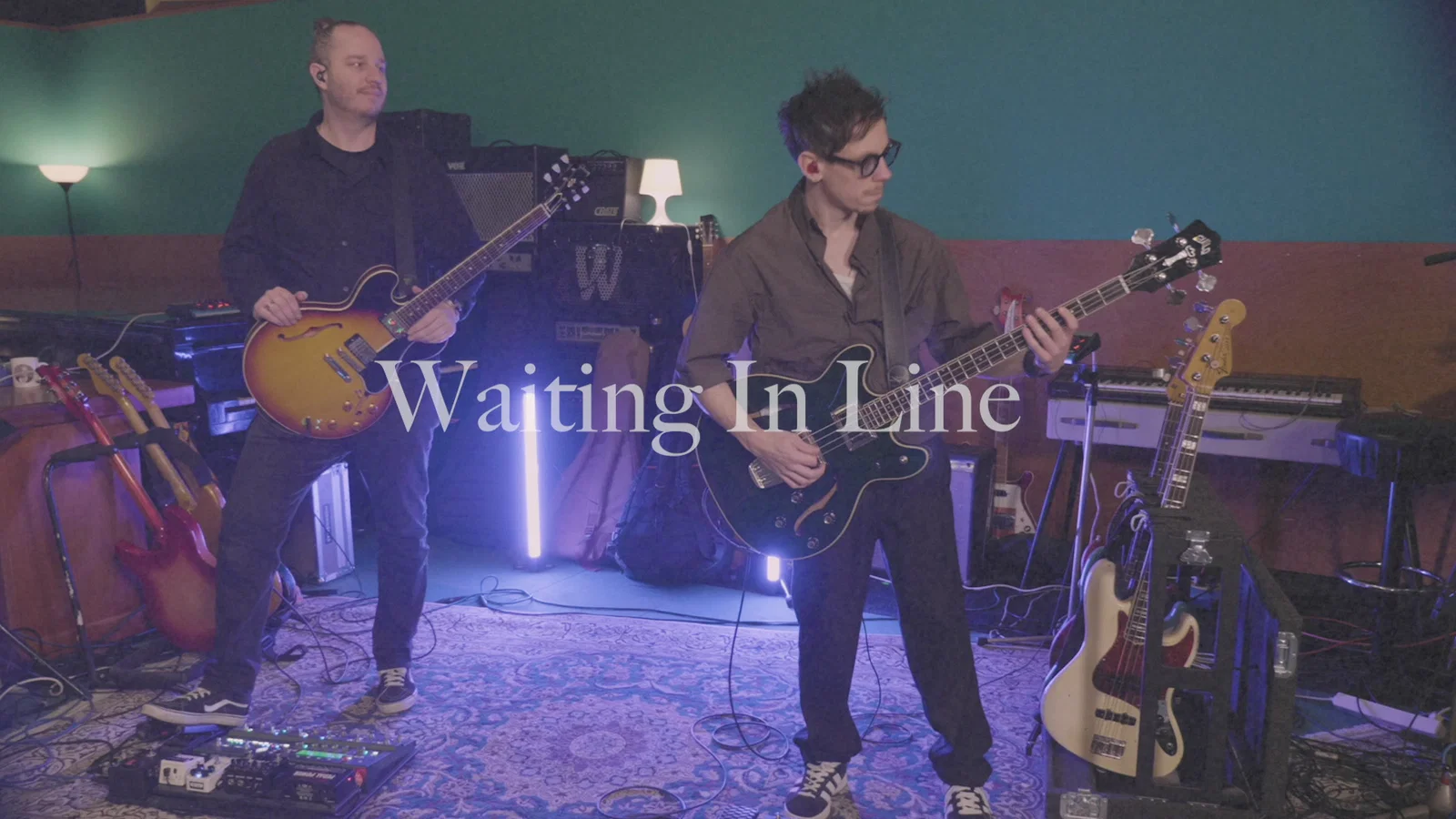 Waiting In Line - Live background