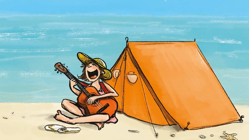 Vakantieliedjes, deel 1 background