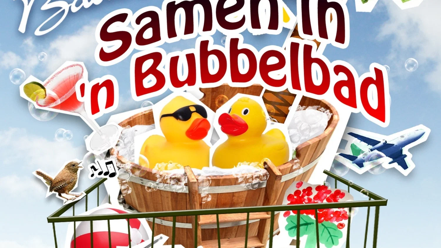 Samen In 'n Bubbelbad background