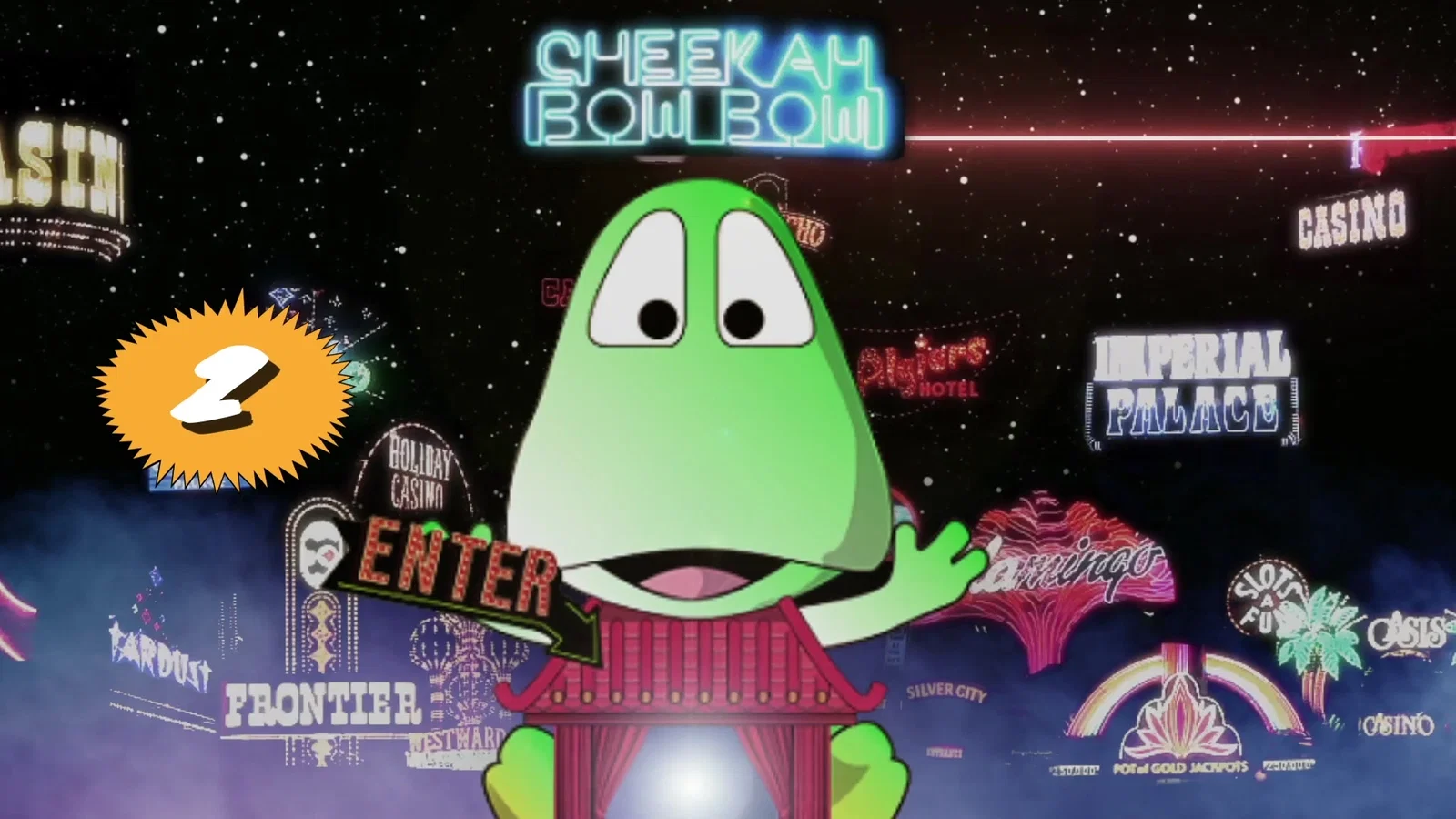 Cheekah Bow Bow (That Computer Song) - Lyric Video background