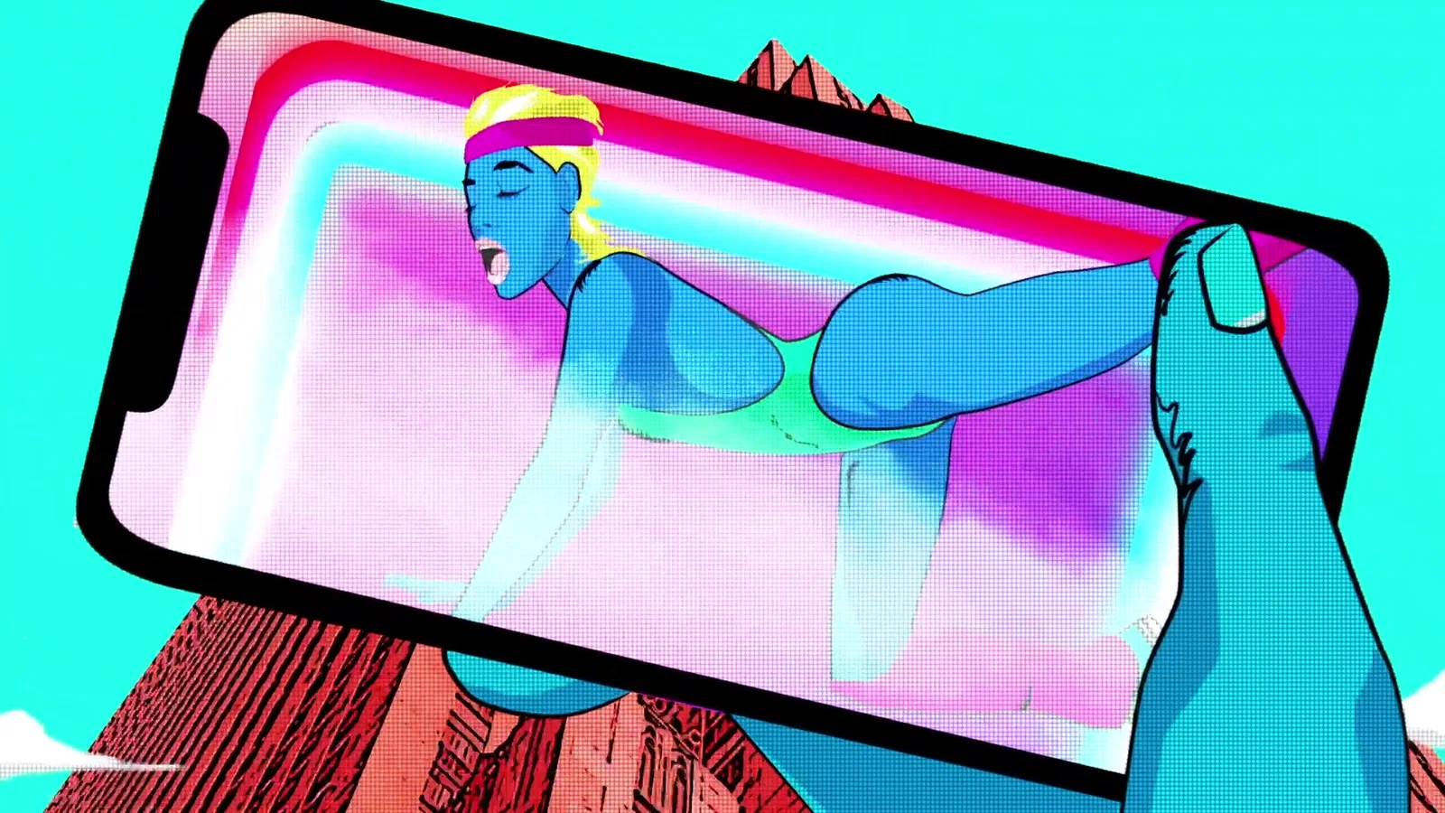 Up & Down - Lyric Video background