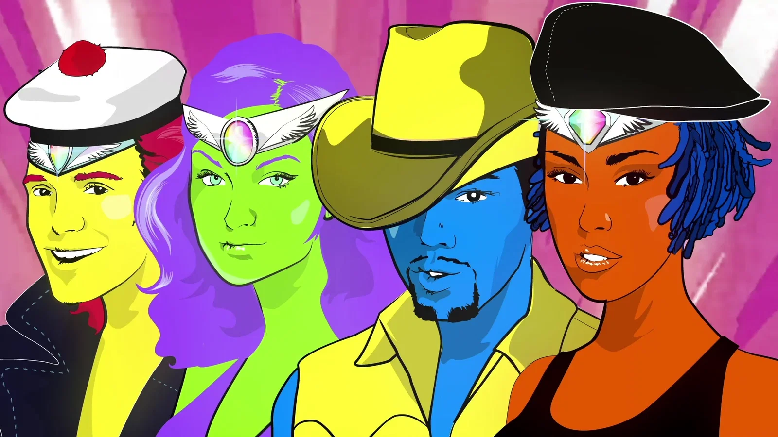 We Like To Party (The Vengabus) - Lyric Video background