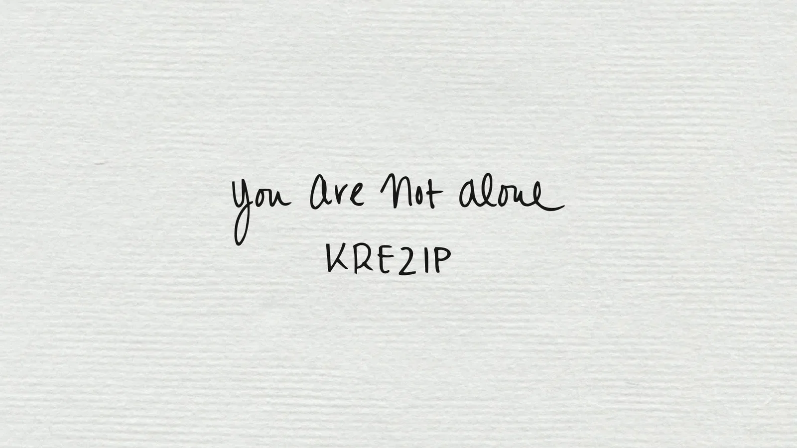 You Are Not Alone - Lyric Video background