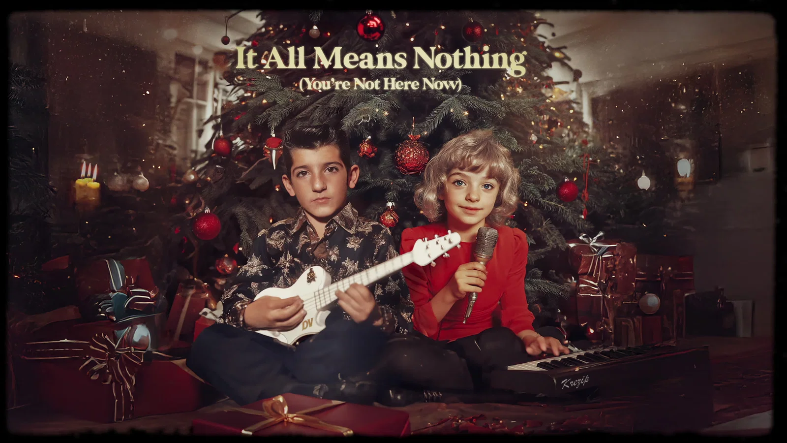 It All Means Nothing (You're Not Here Now) - Lyric Video background