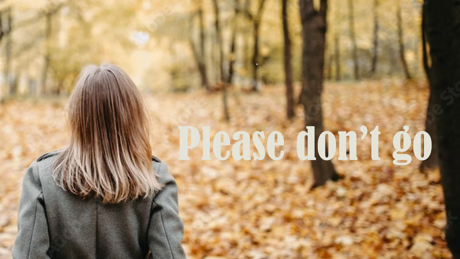 Please Don't Go background