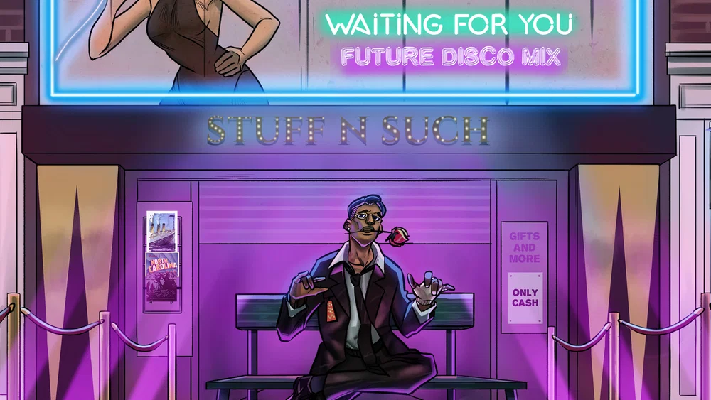 Waiting For You - Future Disco Mix background