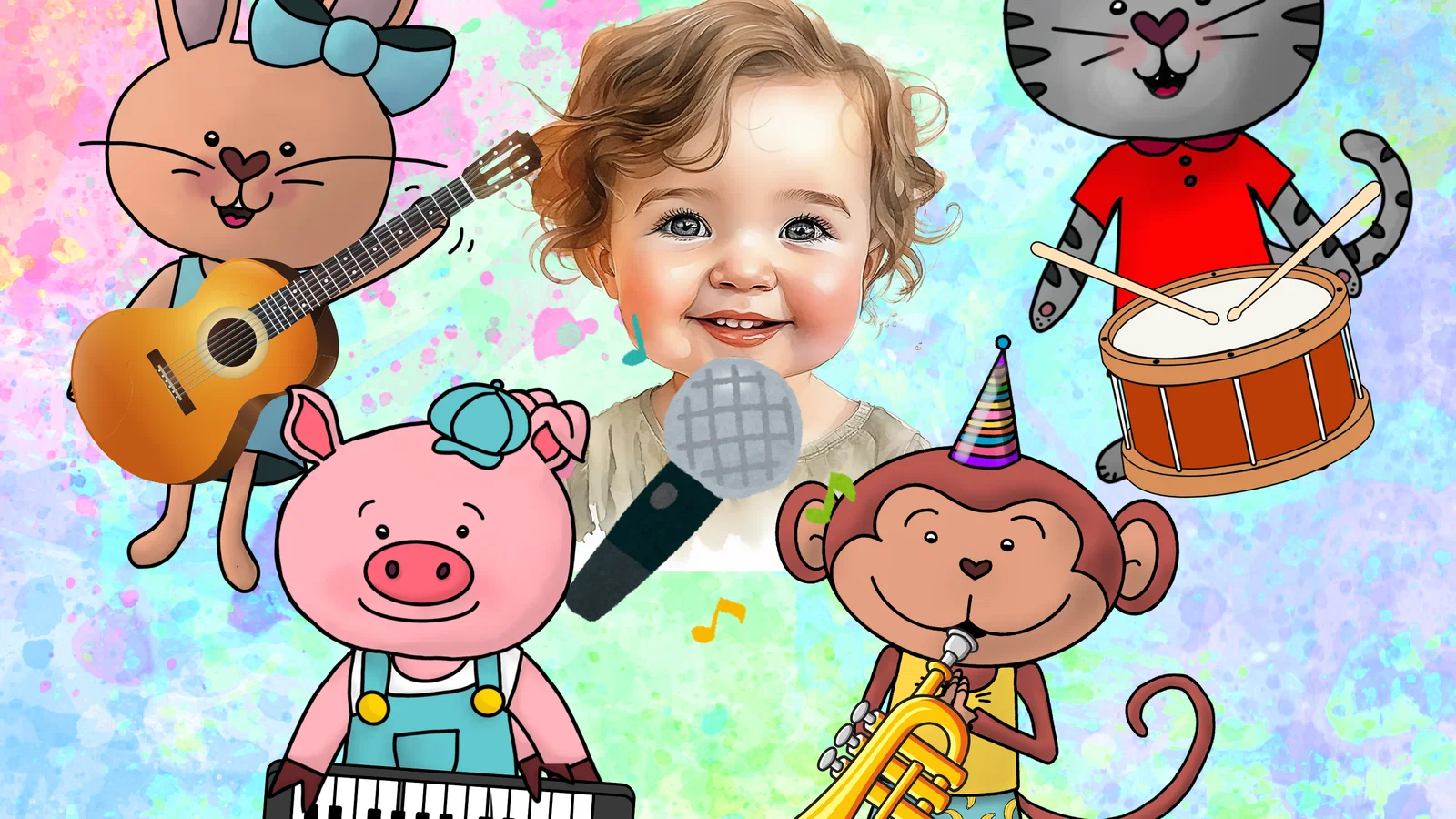 De Muziek Stopdans background