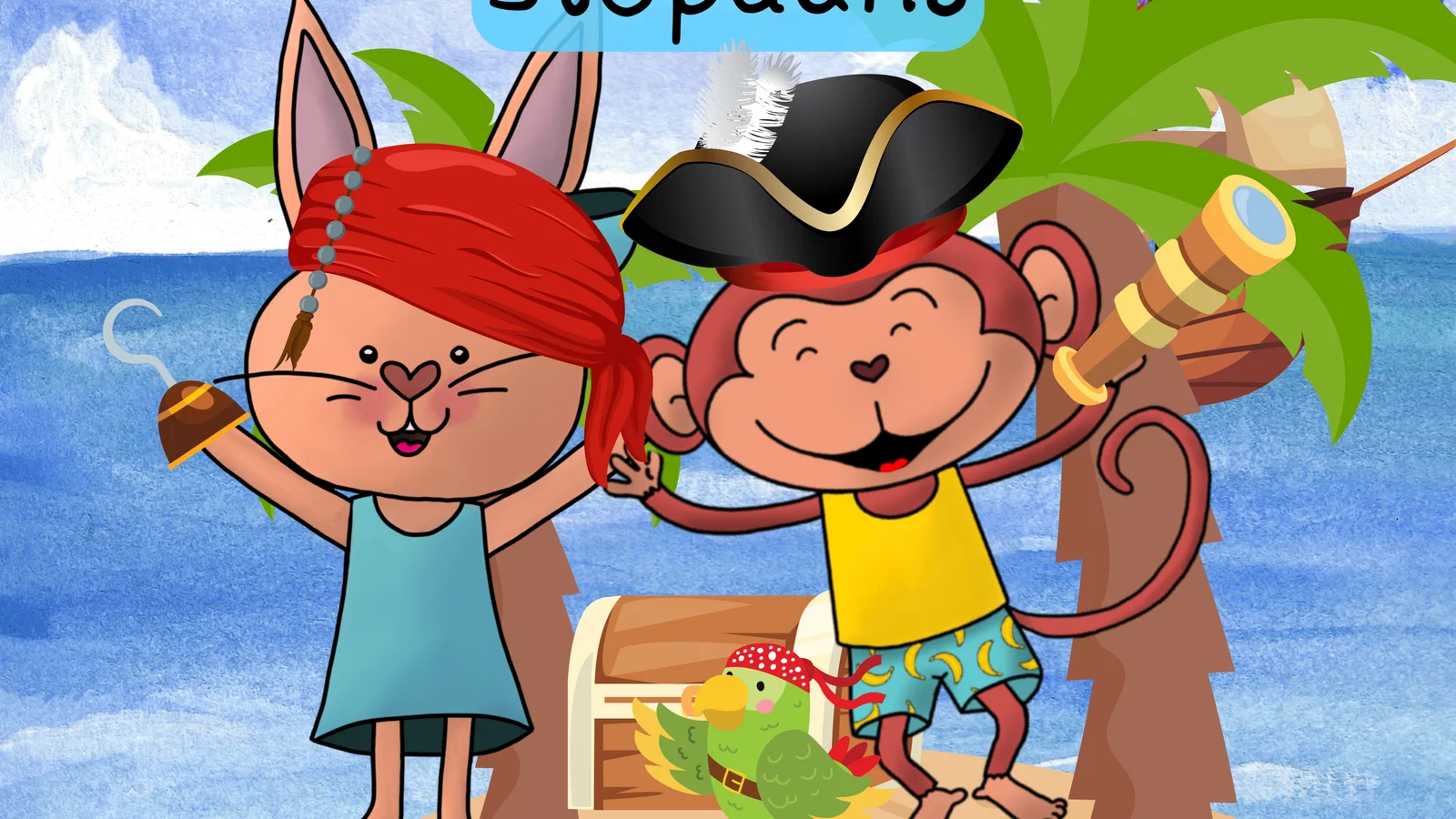 De Piraten Avontuur Stopdans background