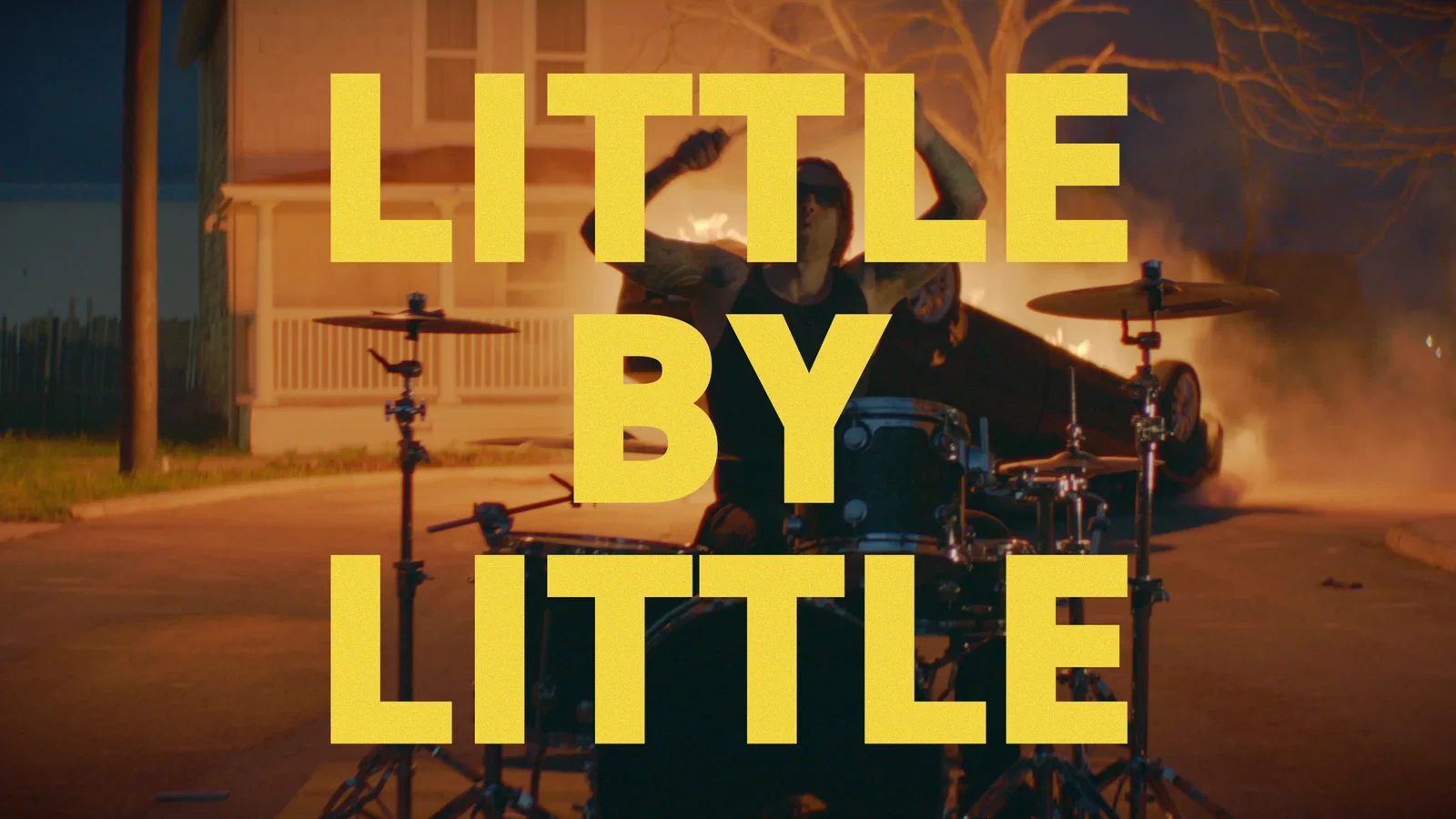 Little By Little - Lyric Video background