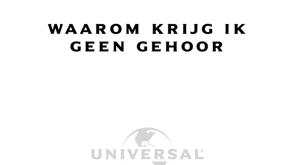 Waarom Krijg Ik Geen Gehoor background