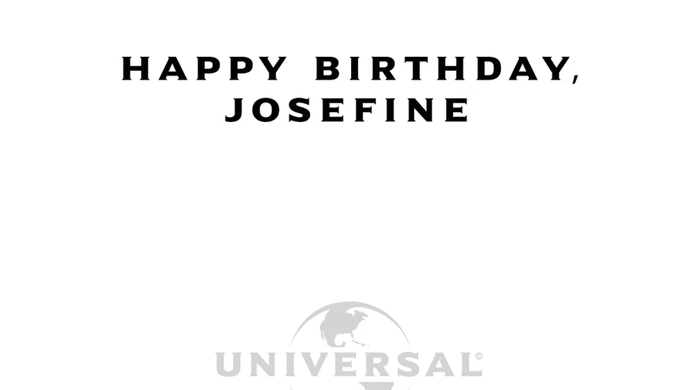Happy Birthday, Josefine background