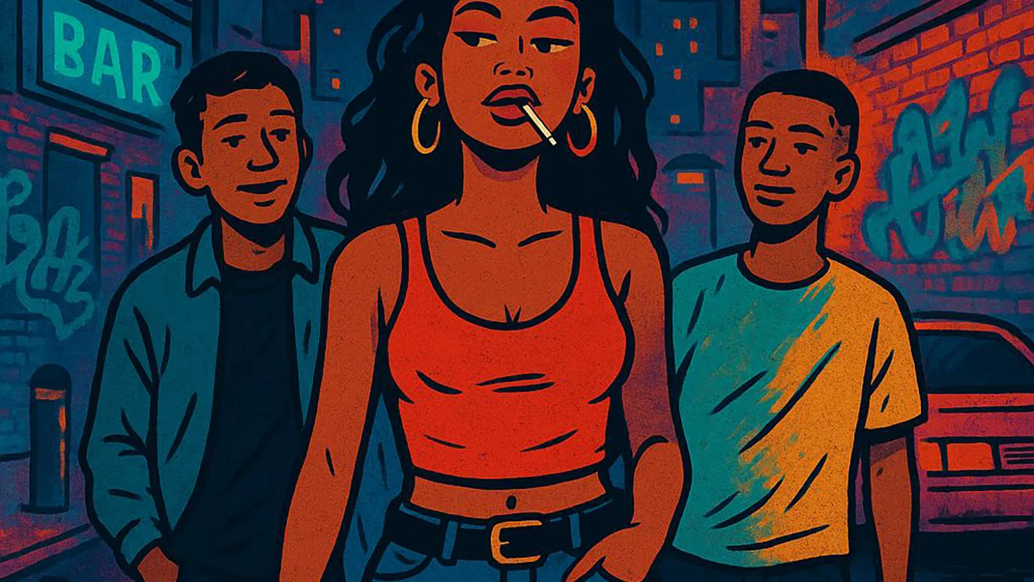 Street Girl background