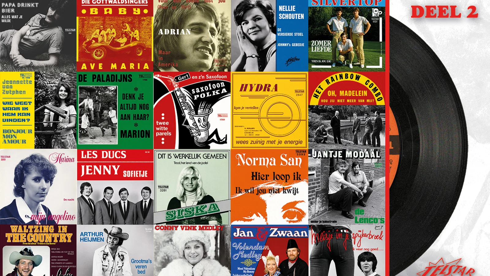 De Gouden Jaren van Telstar: De Piraten 45's, Deel 2 background