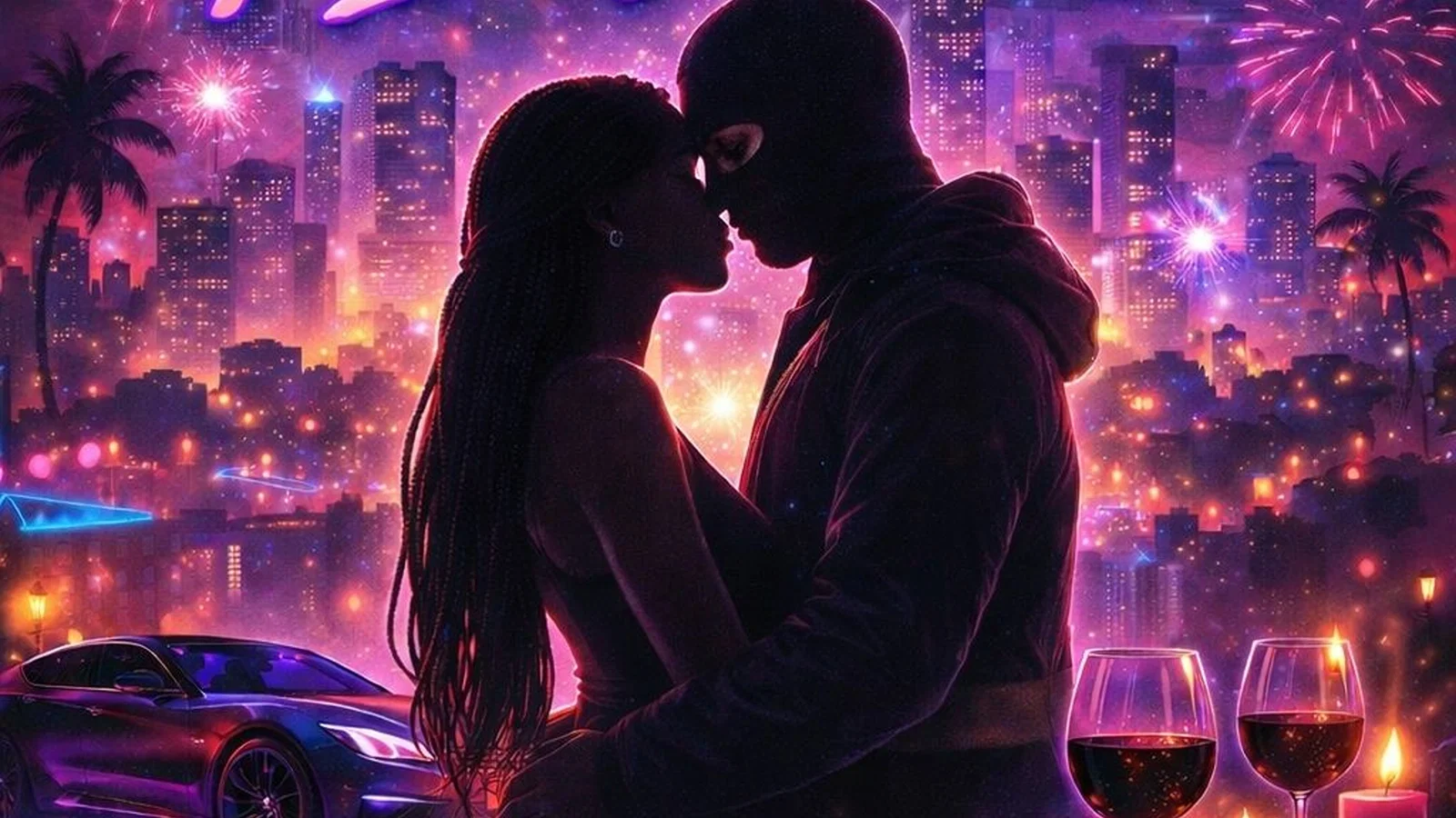 All night long background