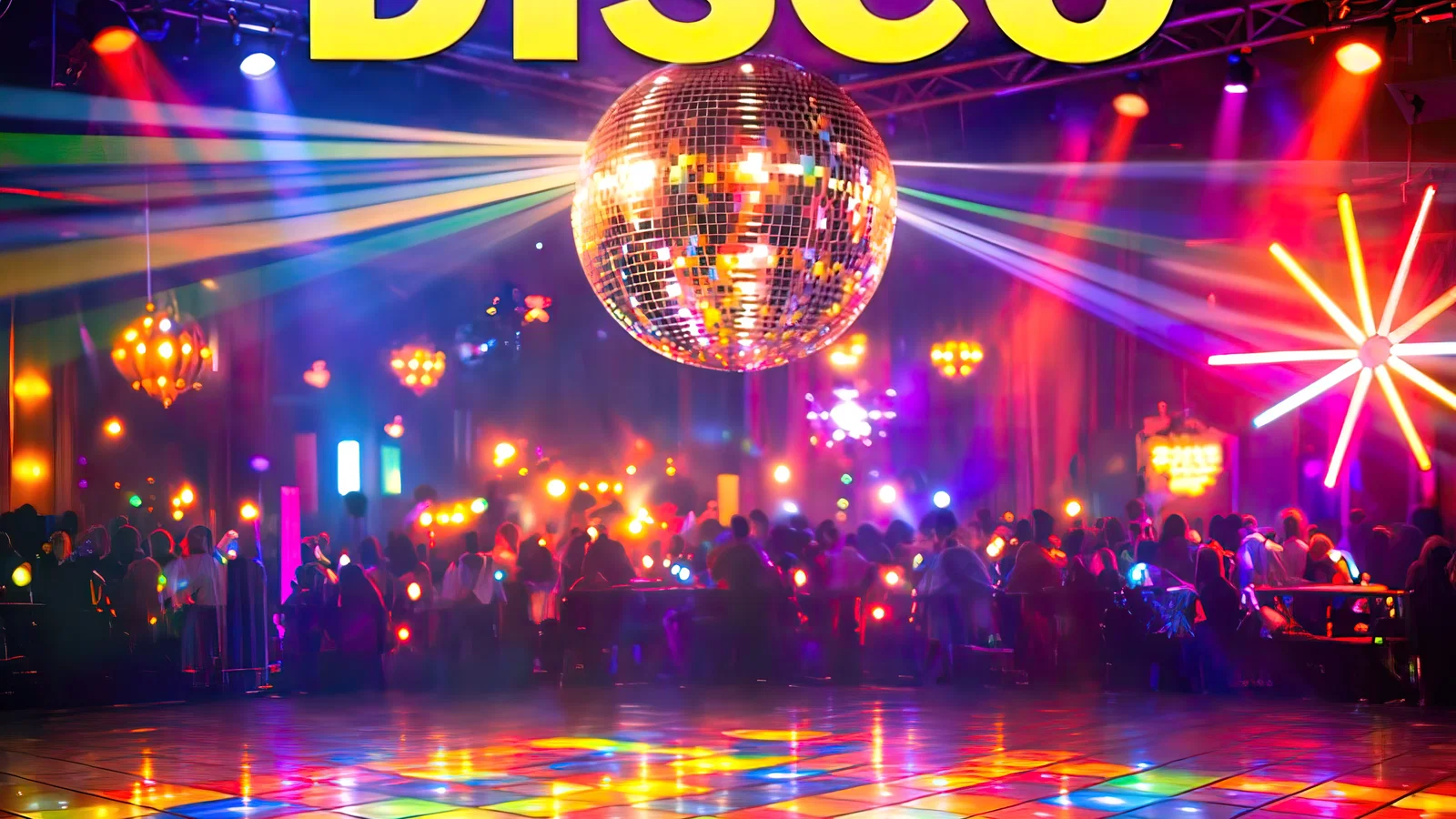 Terug naar de Disco background
