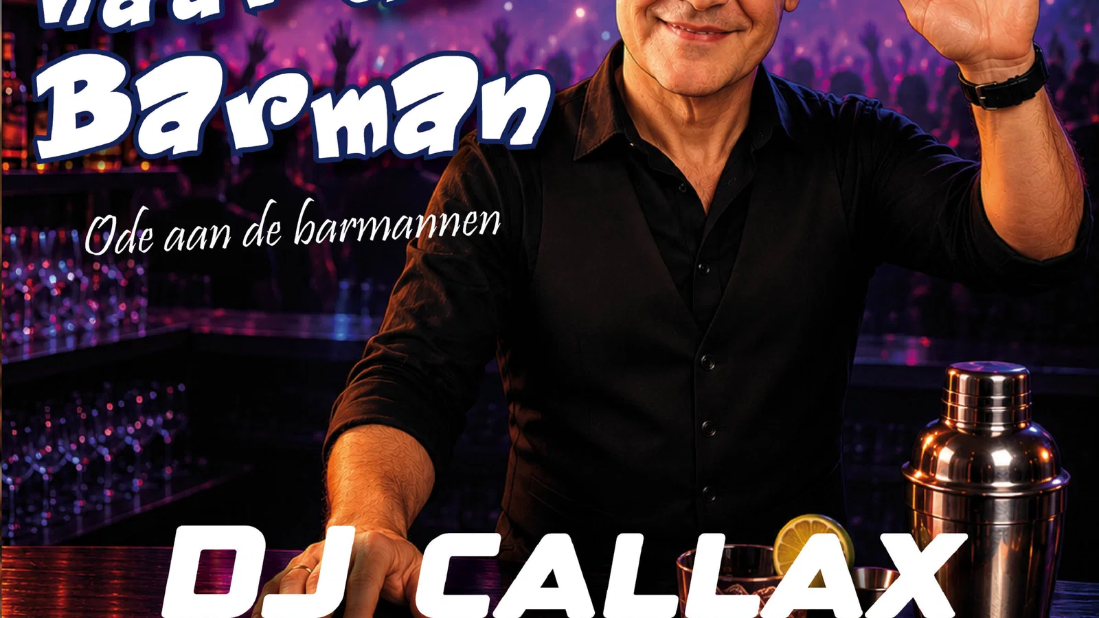 Zwaai maar naar de barman background