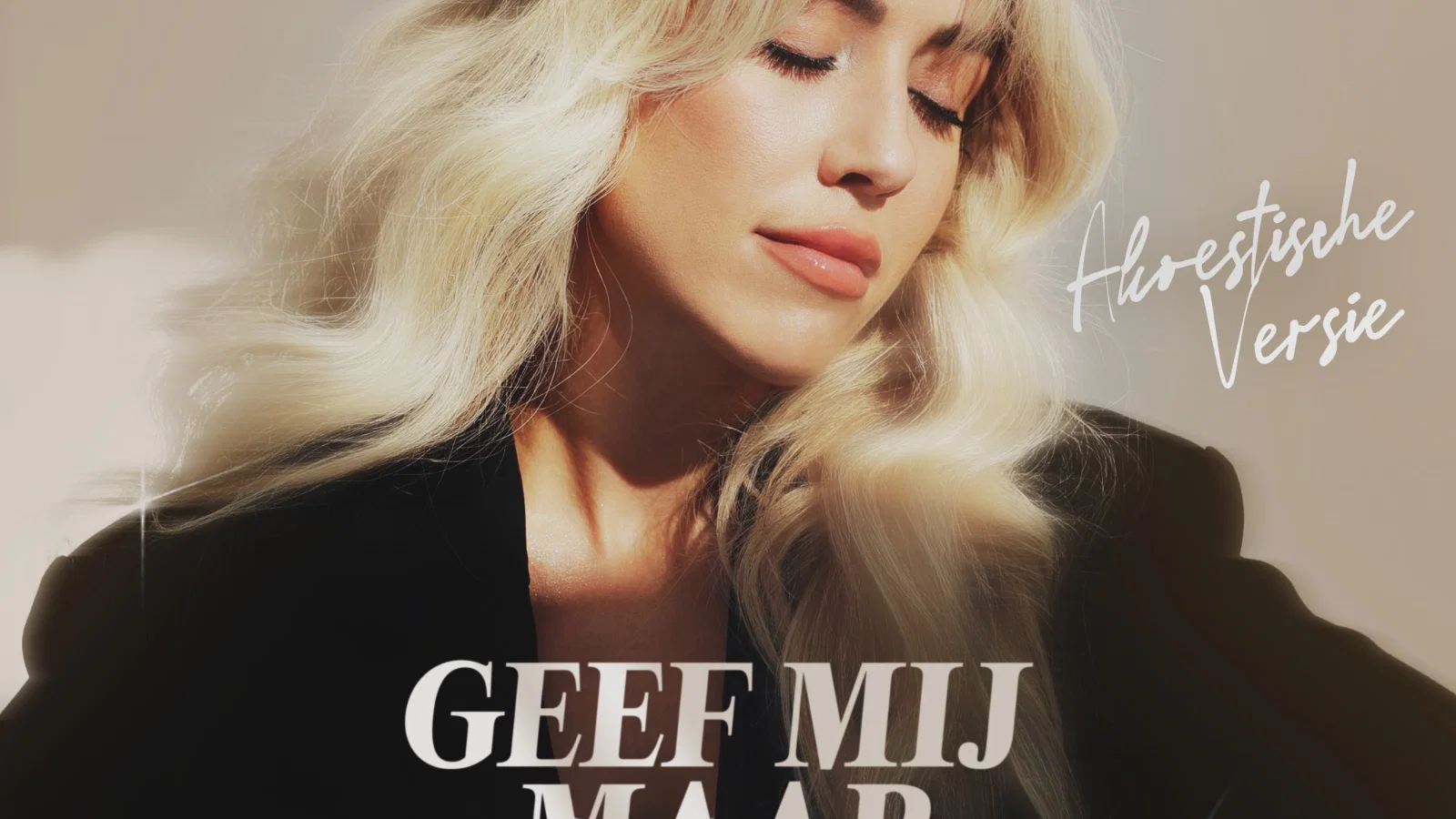 Geef Mij Maar De Helft - Akoestische Versie background