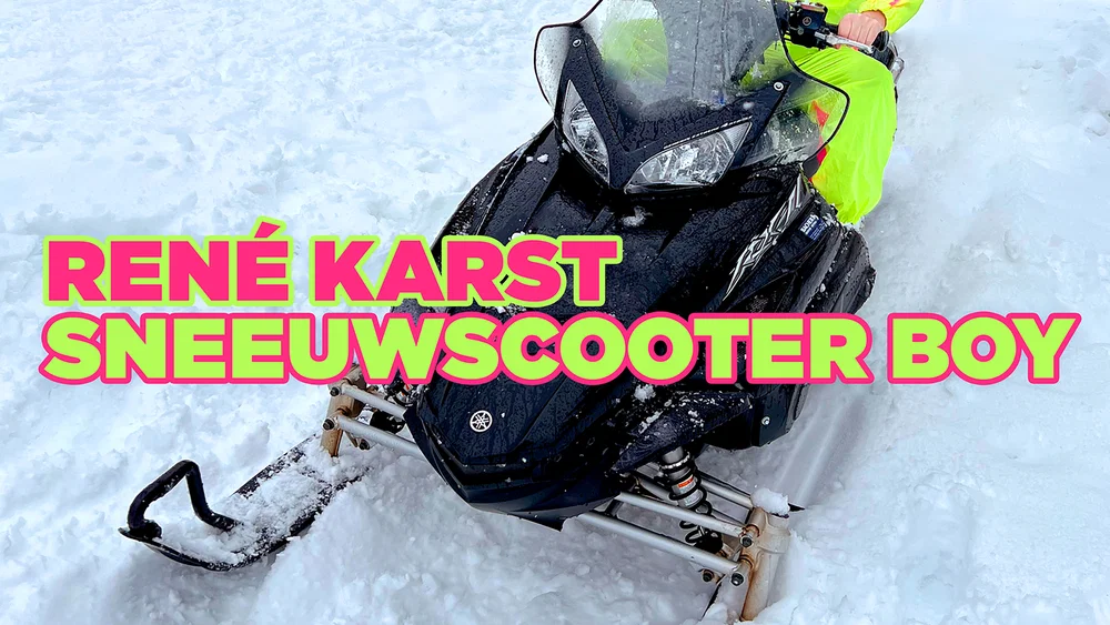 Sneeuwscooter Boy background