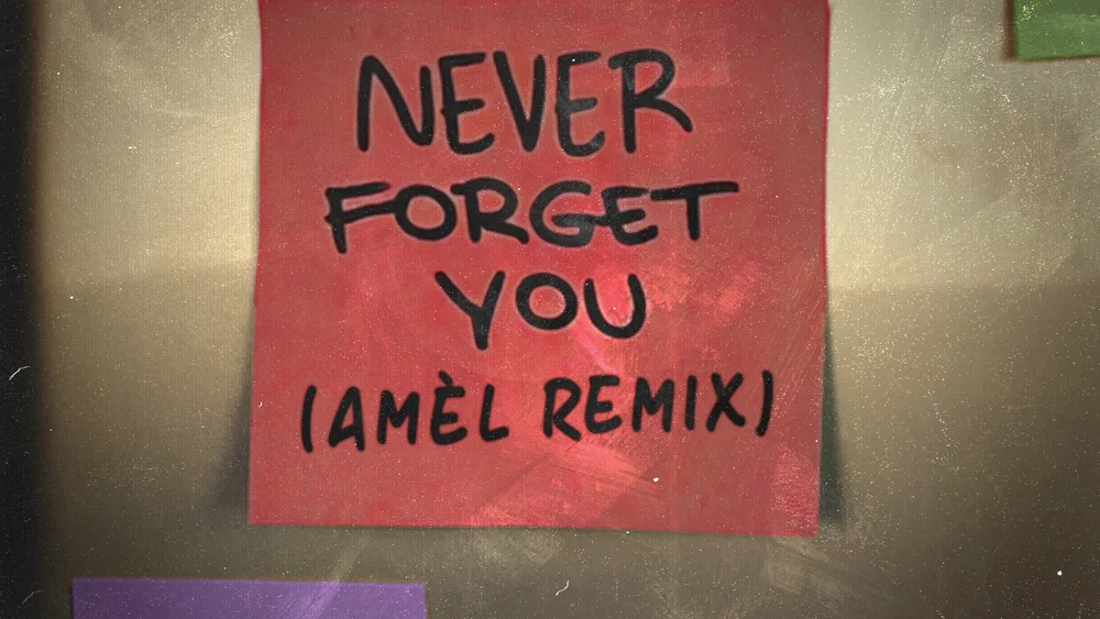 Never Forget You - Amél Remix background