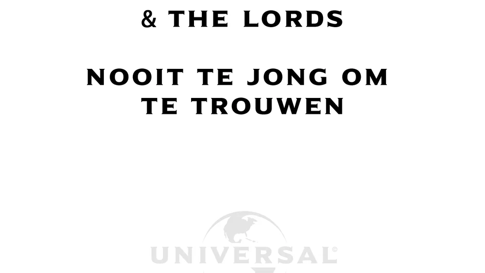 Nooit Te Jong Om Te Trouwen background