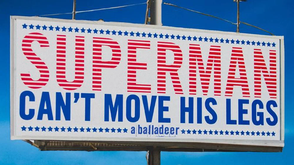 Superman Can't Move His Legs background