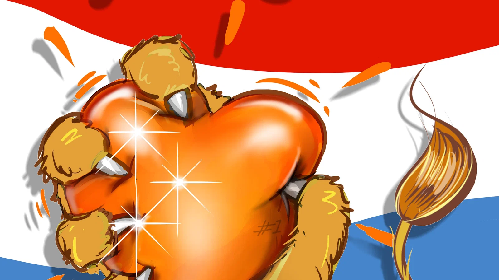 Mijn Oranje Hart background