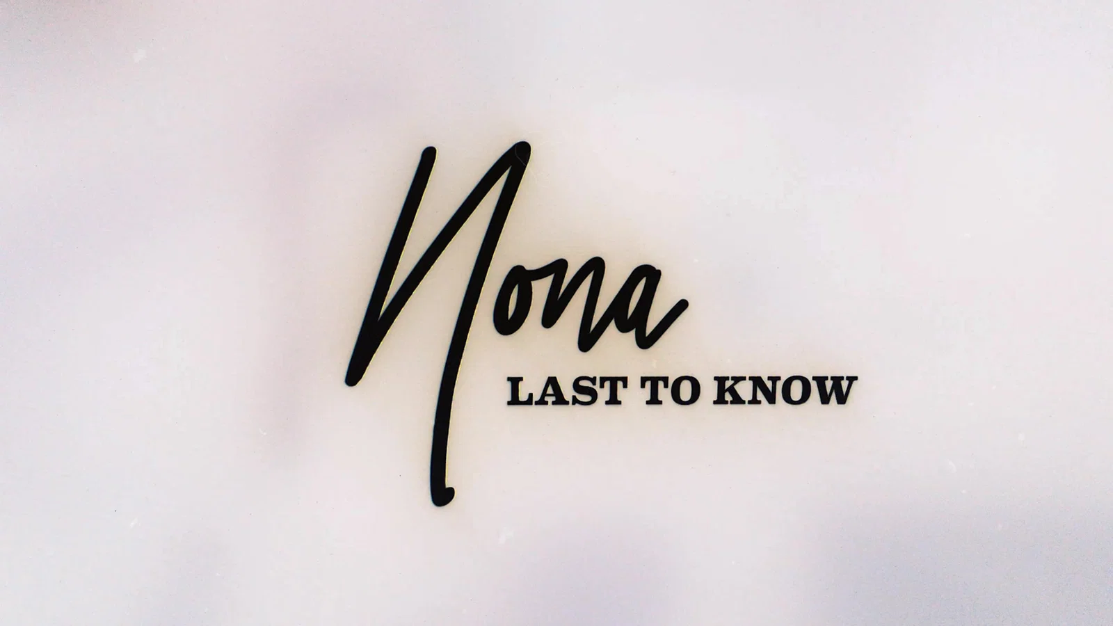 Last To Know - Lyric Video background