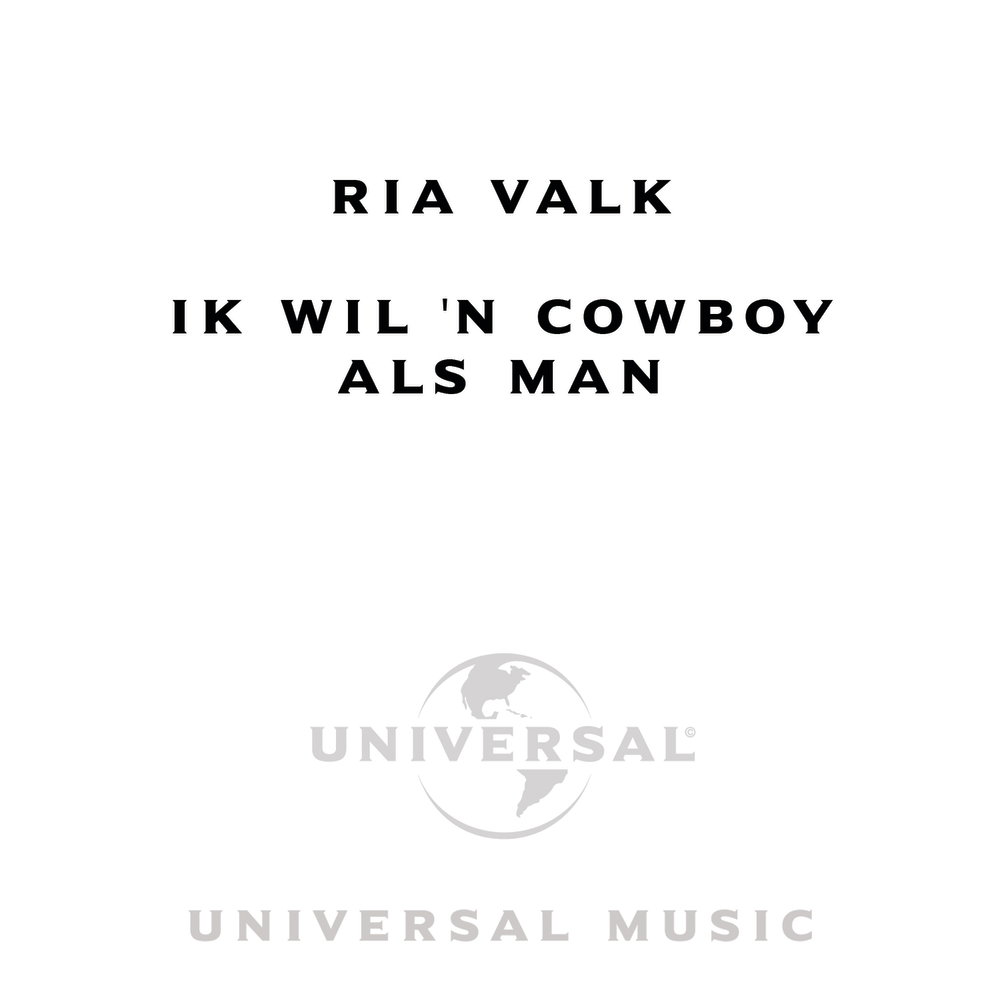Ik Wil 'N Cowboy Als Man