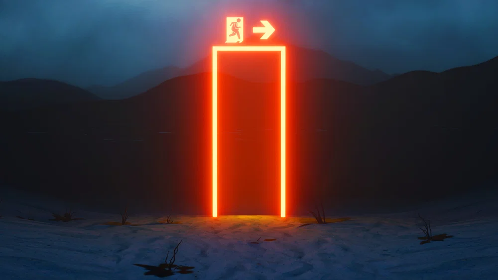 Nooduitgang background