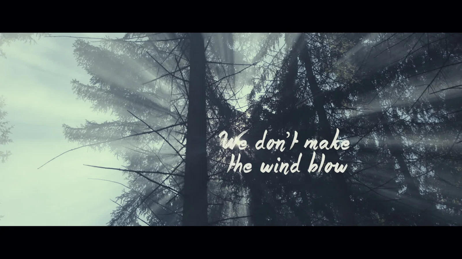 We Don’t Make The Wind Blow - Lyric Video background
