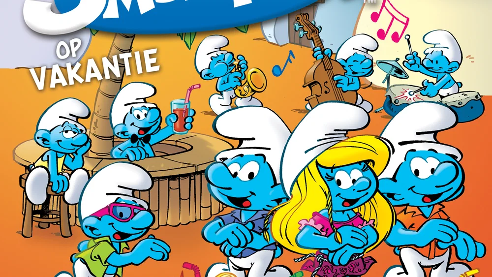 De Smurfen Op Vakantie background