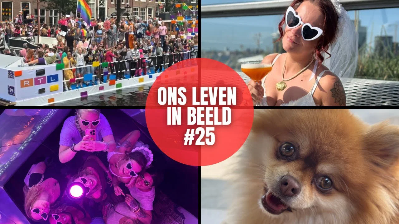 Vlog 25 | Gaypride, Vrijgezellenfeest Naomi & Teddy In Bad background