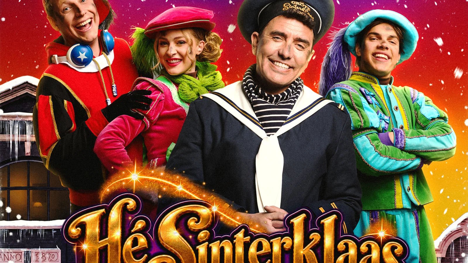 De Grote Sinterklaasfilm en de vliegende Pieten background