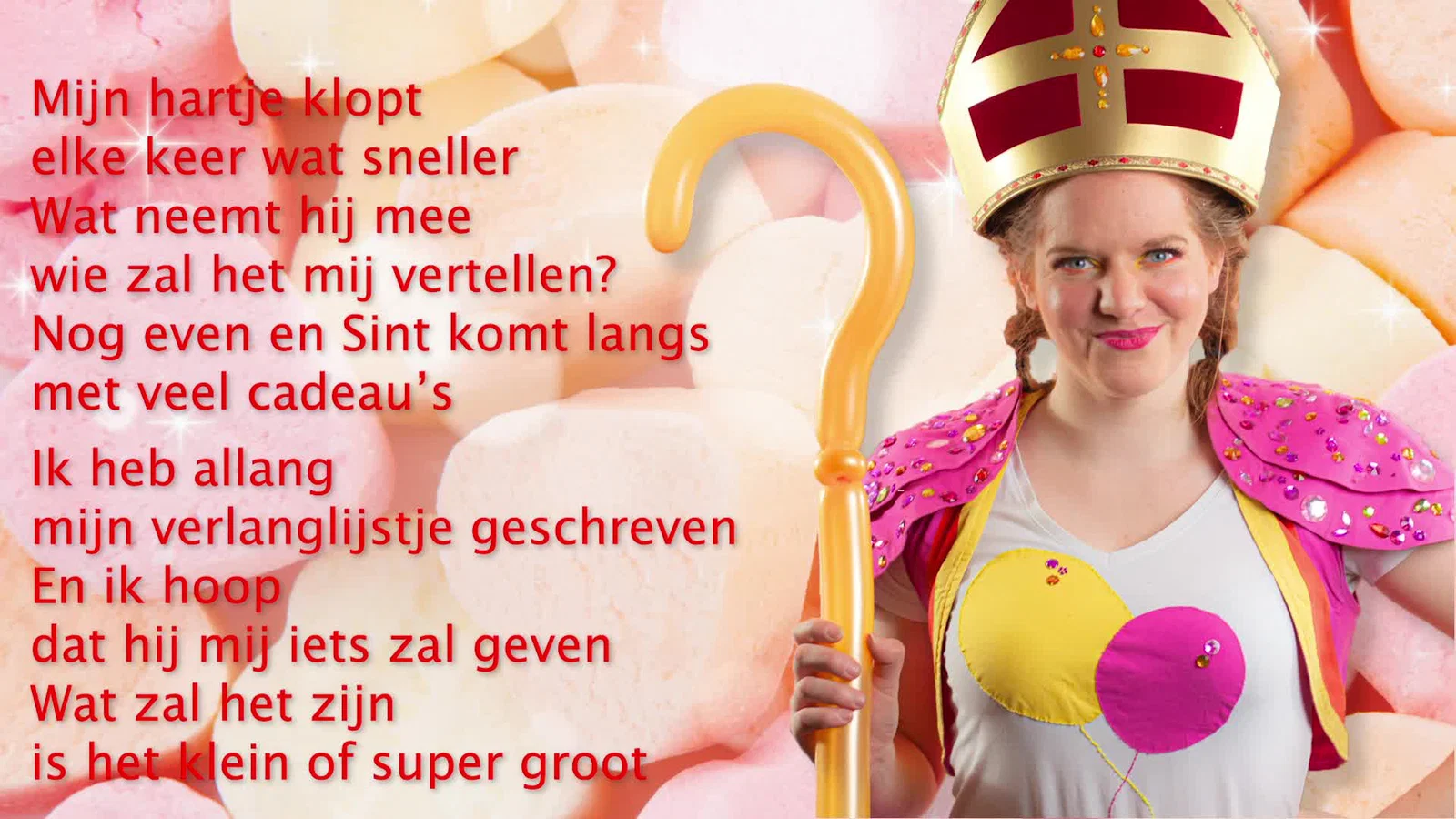 Zo zoet als suikergoed background